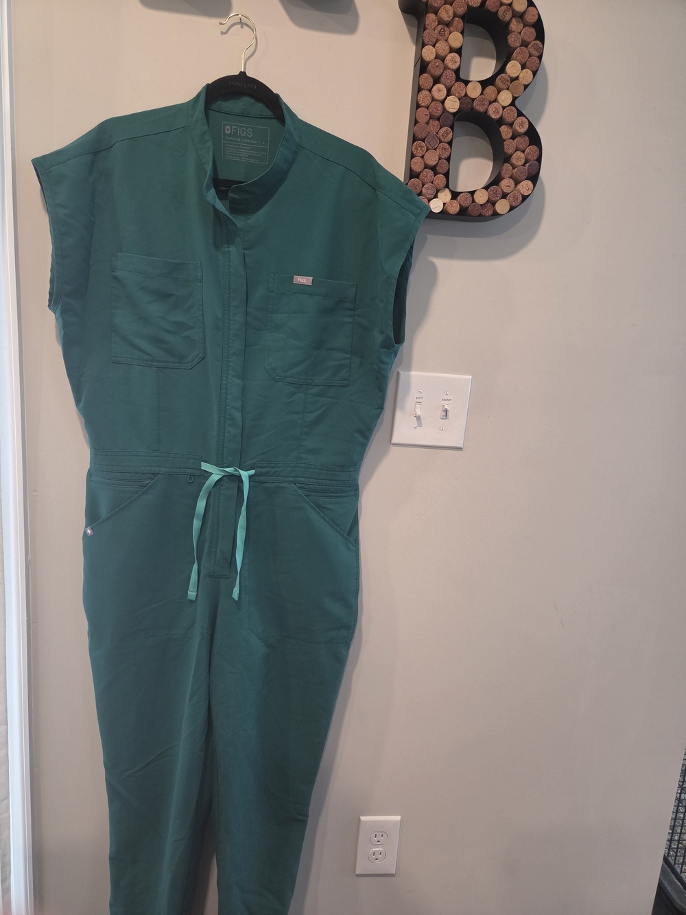 FIGS Hunter Green Jumpsuit